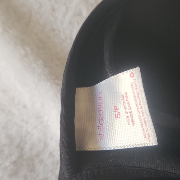 Xhiliration black satin bikini tie top - Picture 2 of 3